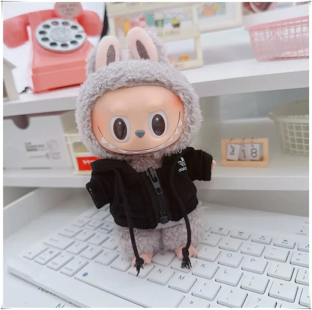 Labubu 17cm Doll Clothes Outfit | Hoodie & Pants Korean Idol Style Accessories