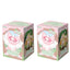 Two boxes of cartoon animal figurines with a pink and green design, labeled '2PCS'.