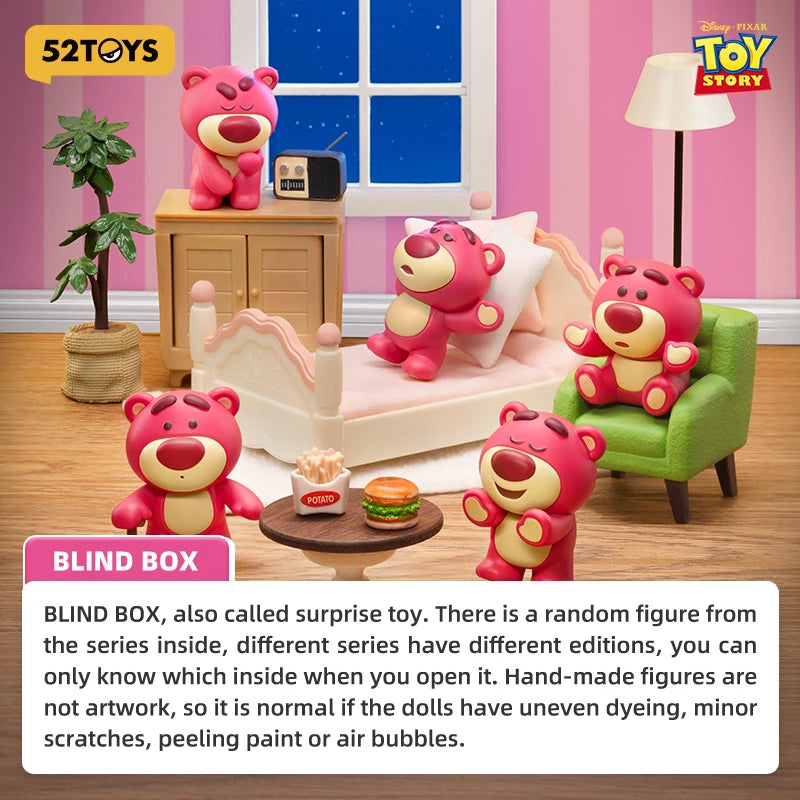 52TOYS BLIND BOX Lotso Minime Series, Mystery Box, random Box, Figure Desktop Decoration