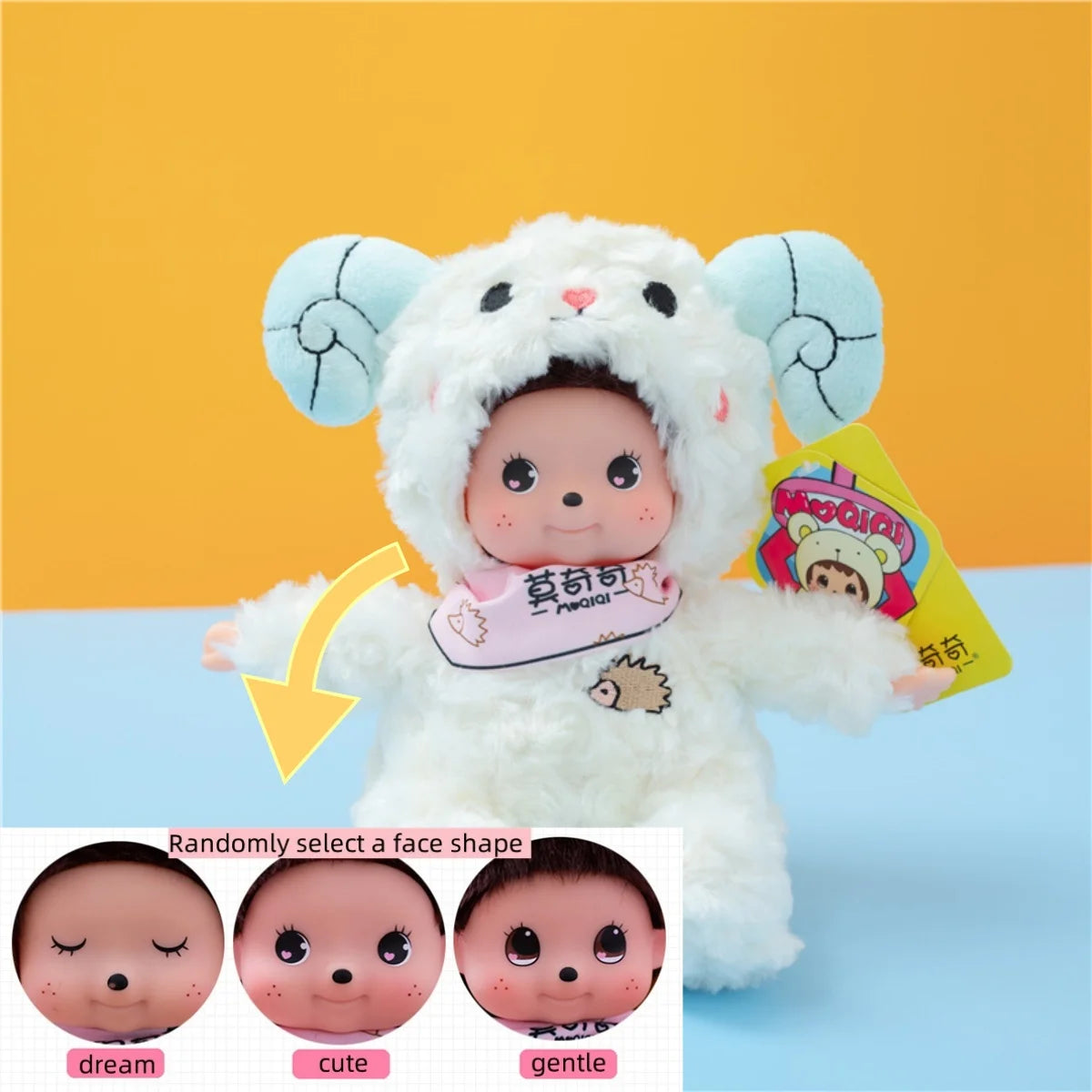 Mochich Vinyl Face Plush – Dolphin, Aries, Bear & Crab