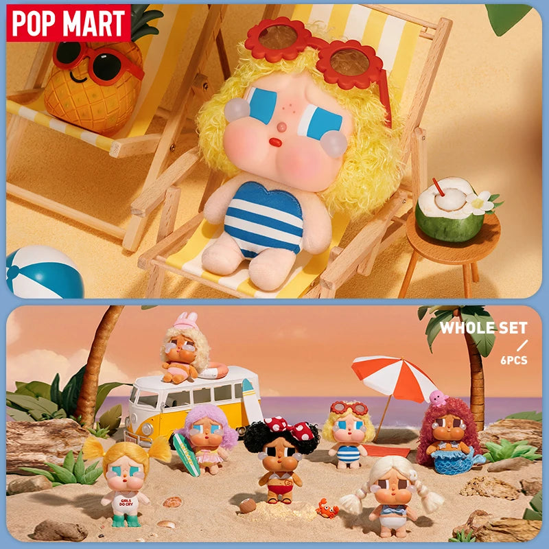 POP MART Crybaby Vacation Mode On Vinyl Plush Pendant Blind Box