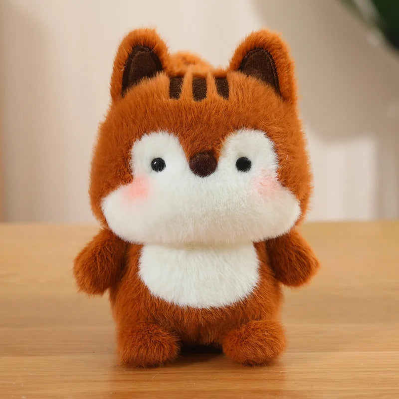 Cute Sitting Animals Plush – Red Panda, Fox, Sloth, Cat, Capybara & Pig