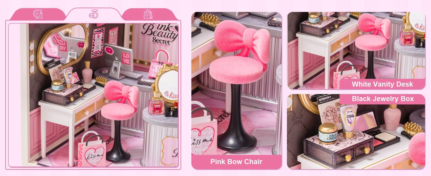 ROBOTIME Rolife Super Creator Series Pink Beauty Dollhouse image 10