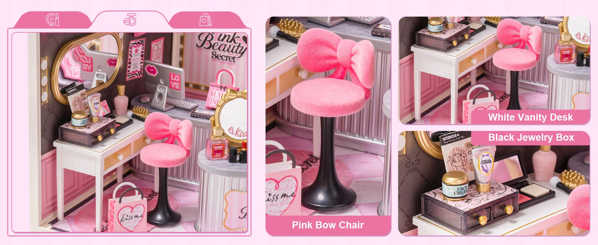 ROBOTIME Rolife Super Creator Series Pink Beauty Dollhouse image 10