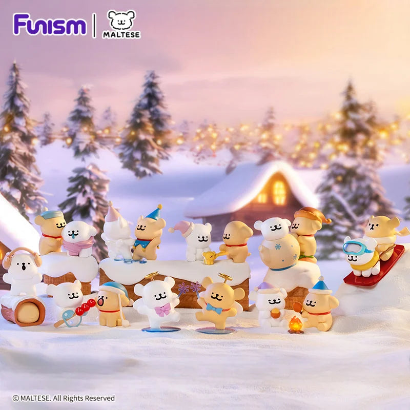 FUNISM Maltese Cuddly Moments Series Blind Box Figures