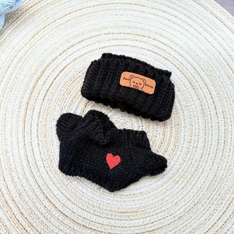 Labubu 17cm Doll Clothes & Accessories | Luxury Outfit with Sweater, Hat, Backpack, Mini Bag