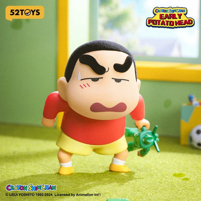 52TOYS BLIND BOX Crayon Shinchan Early Potato Head, Mystery Box, Collectible Toy Desktop Decoration