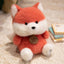 Cute Sitting Animals Plush – Red Panda, Fox, Sloth, Cat, Capybara & Pig