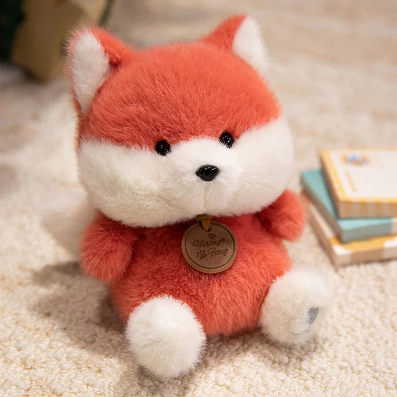 Cute Sitting Animals Plush – Red Panda, Fox, Sloth, Cat, Capybara & Pig