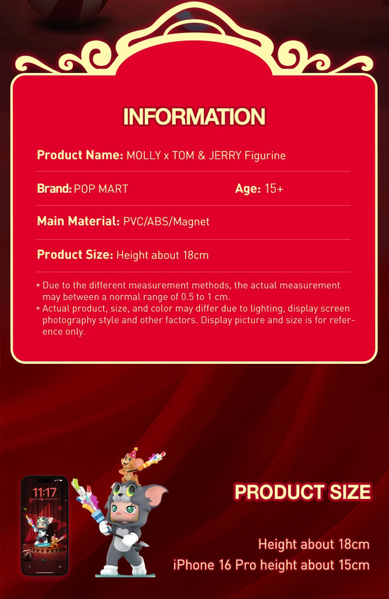 POP MART MOLLY × TOM & JERRY Collectible Figurine