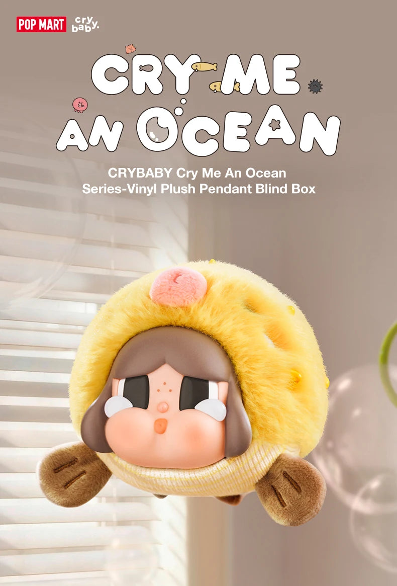 POP MART CRYBABY Cry Me An Ocean Vinyl Plush Pendant Blind box art view