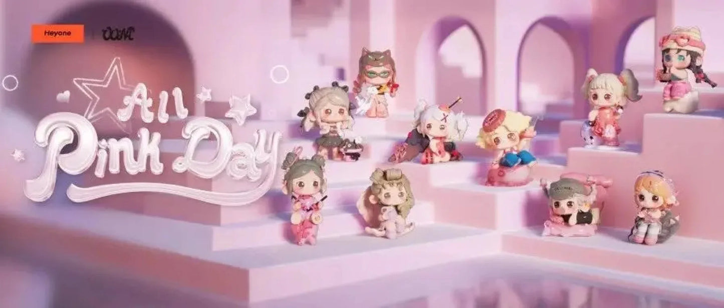 OONA All Pink Day Series Blind Box Collectible Figures