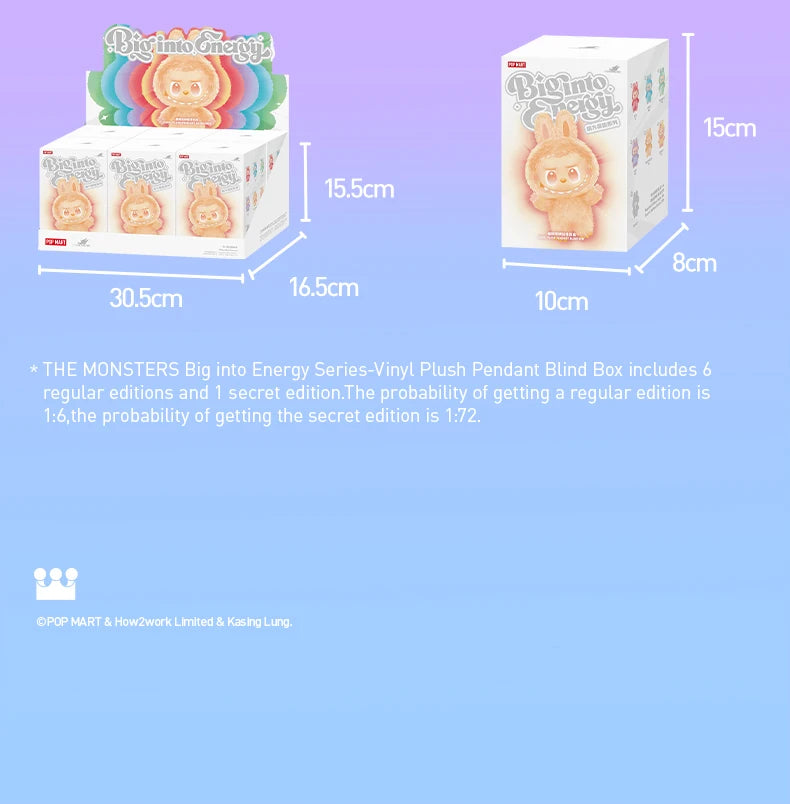 POP MART THE MONSTERS Combo Set 4 Big into Energy Pendant & Playing Games Blind Box