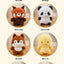 Cute Sitting Animals Plush – Red Panda, Fox, Sloth, Cat, Capybara & Pig