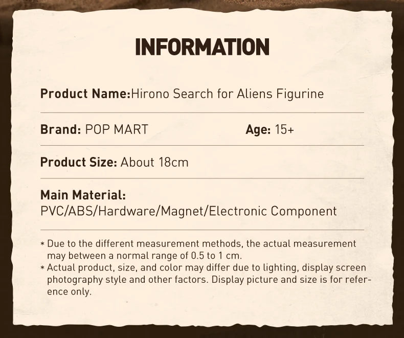 POP MART Hirono Search for Aliens Figurine Limited Edition