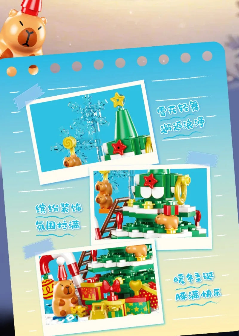Cute Pet Paradise Four Seasons Story Series Building Blocks