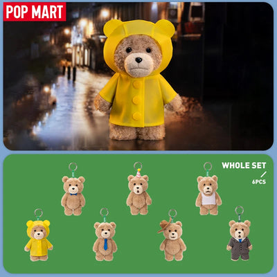 POP MART Ted2 Teddy Bear Action Plush Pendant Blind Box