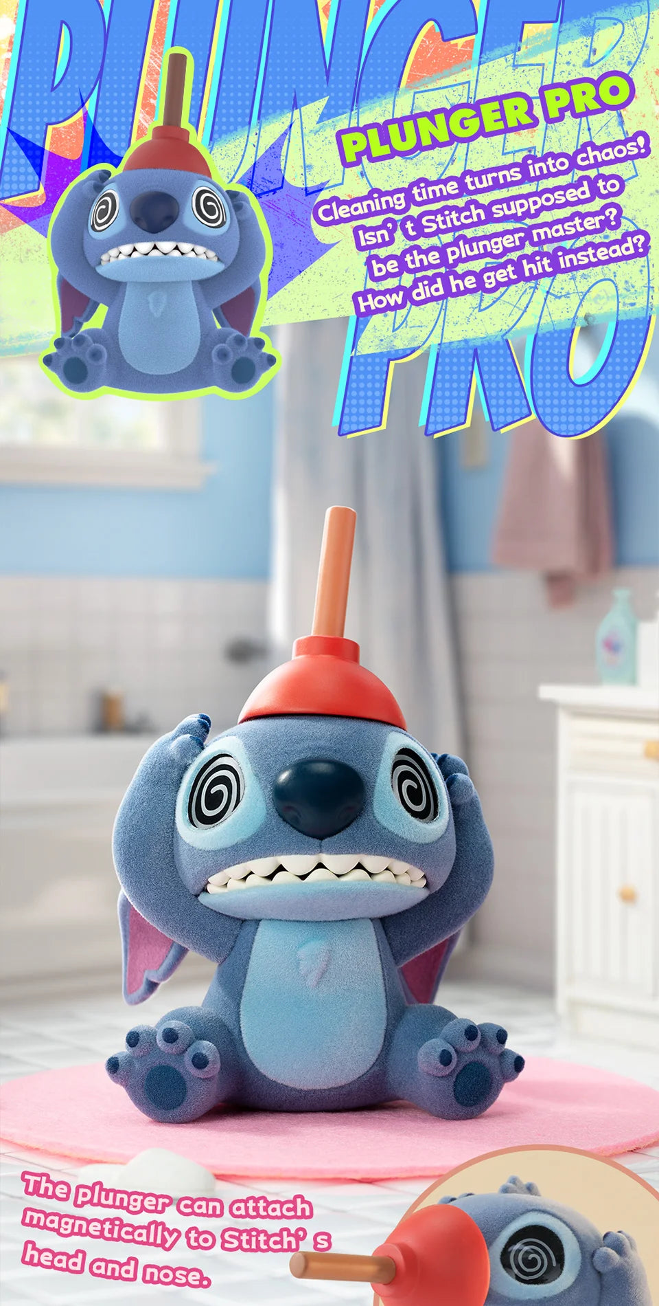 52TOYS Disney Stitch Super Trouble Maker Blind Box Figures