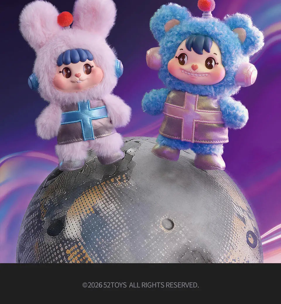 52TOYS Blind Box LITTLE BUNS 20th-Century Space Fantasy Series Plush image 13