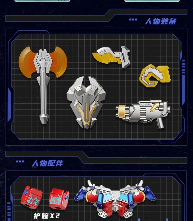 BLOKEES Transformers Optimus Prime, Megatron & Bumblebee Building Blocks