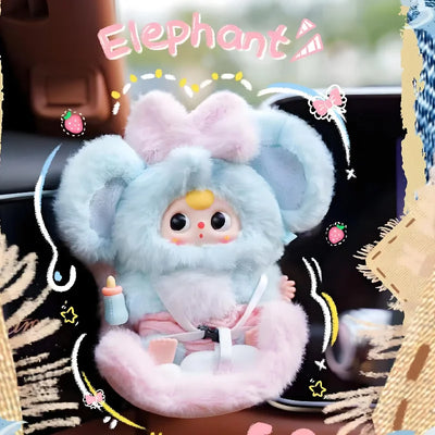 Baby Three Vehicle-Mounted Baby Plush Blind Box Figures