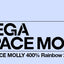 POP MART MEGA SPACE MOLLY 400% Rainbow 2.0 Limited Edition