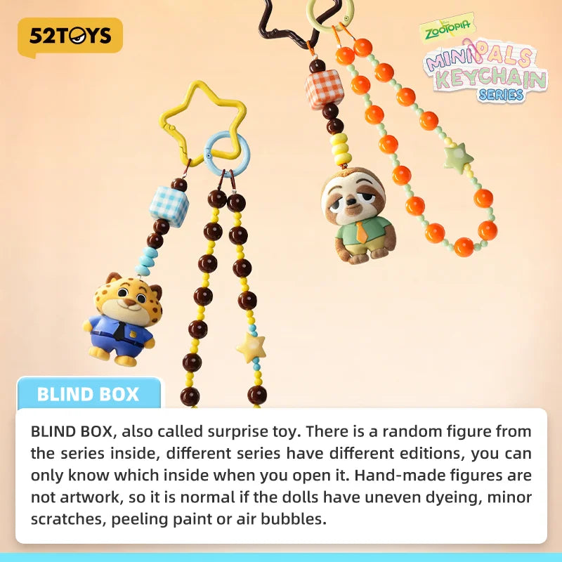52TOYS Blind Box Zootopia Mini Pals Keychain Series collector view