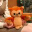 Orange&Brown Owl Plush Toy Kawaii Stuffed Animal with Big Sparkly Eyes image 11