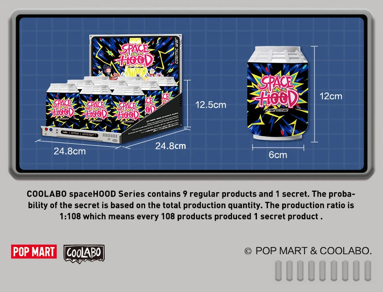 POP MART COOLABO SpaceHood Blind Box Figures
