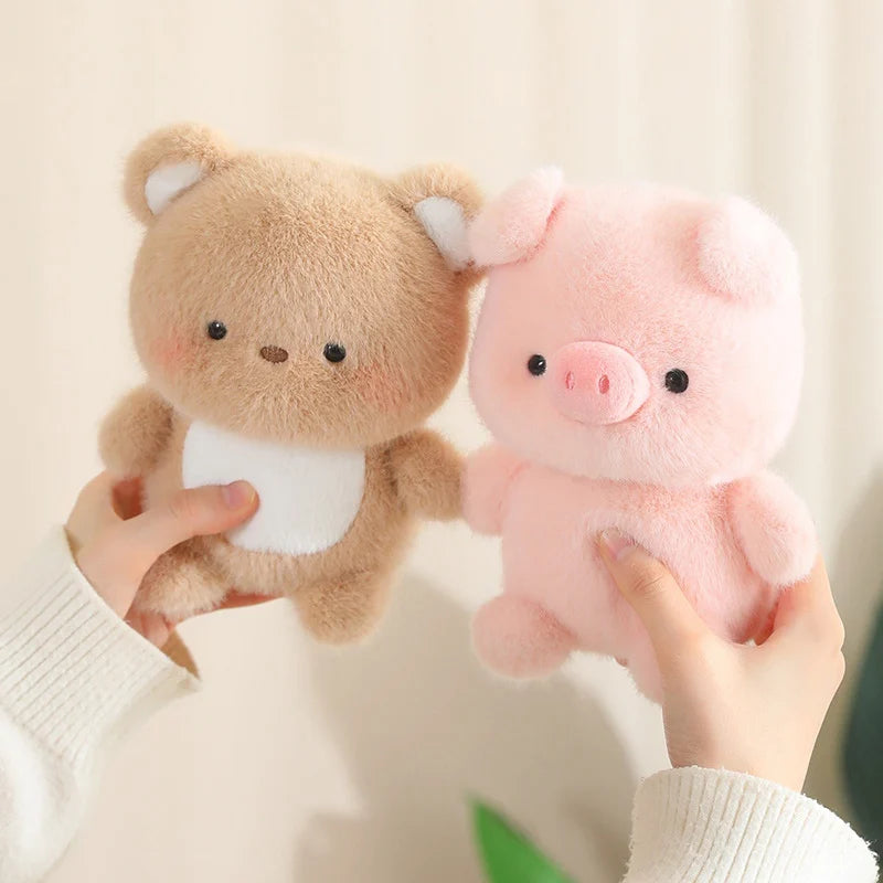 Cute Sitting Animals Plush – Red Panda, Fox, Sloth, Cat, Capybara & Pig