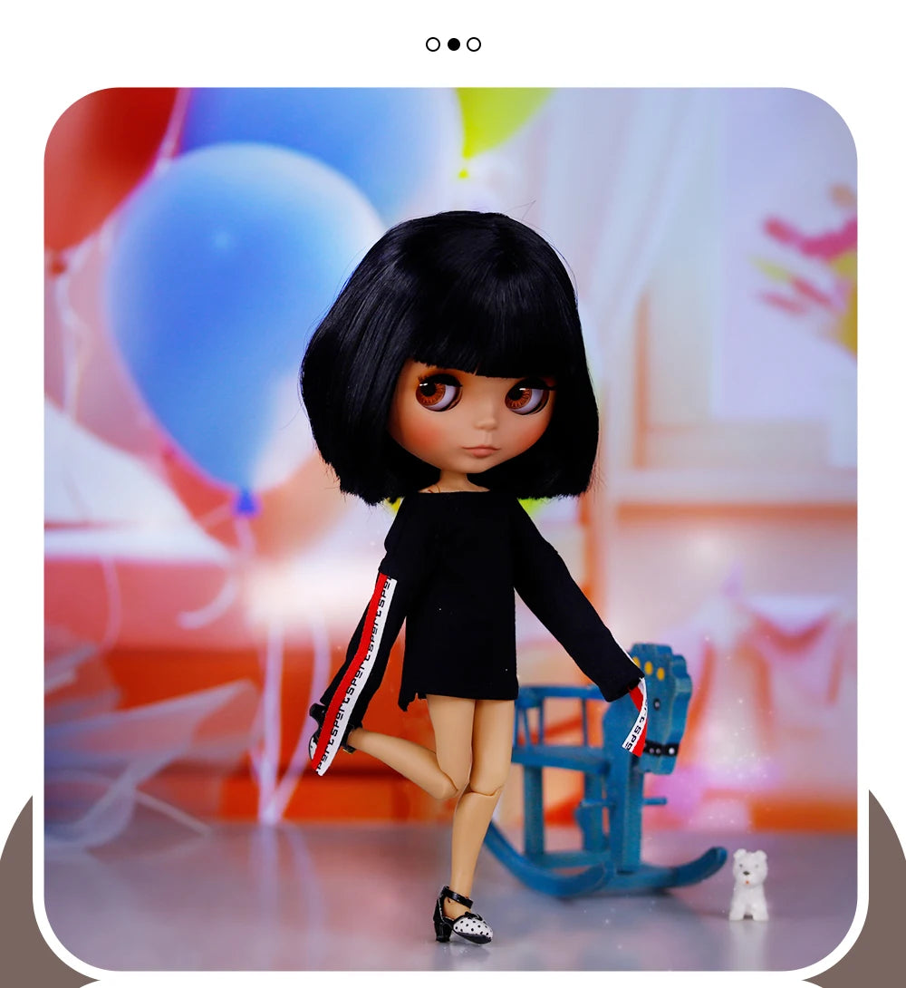 ICY DBS Blyth Doll Tan Skin Matte Face Jointed Body