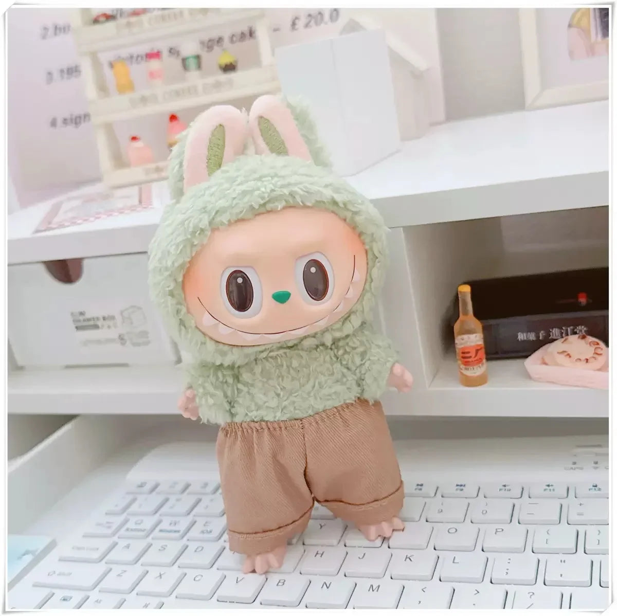 Labubu 17cm Doll Clothes Outfit | Hoodie & Pants Korean Idol Style Accessories