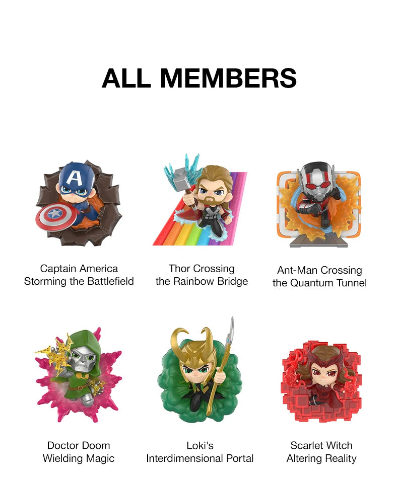 POP MART Marvel Across the Infinite Series Blind Box Figures