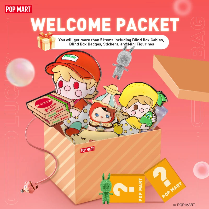 POP MART Welcome Packet – Mixed Blind Box Collectibles Bundle