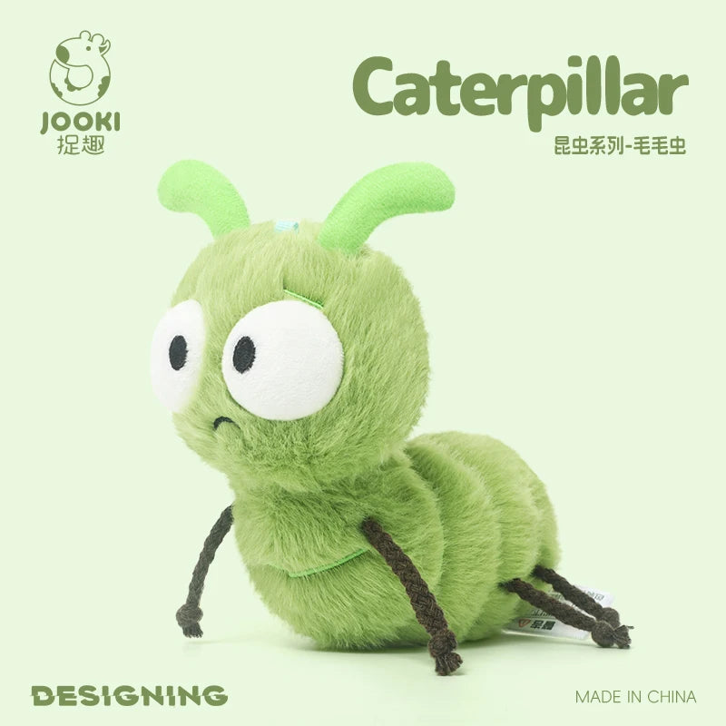 Cute Cartoon Insect Plush Toy Collection – Caterpillar, Firefly, Dragonfly, Mosquito, Cockroach