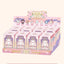 Display of Enma-themed boxes with cartoon characters on a white background