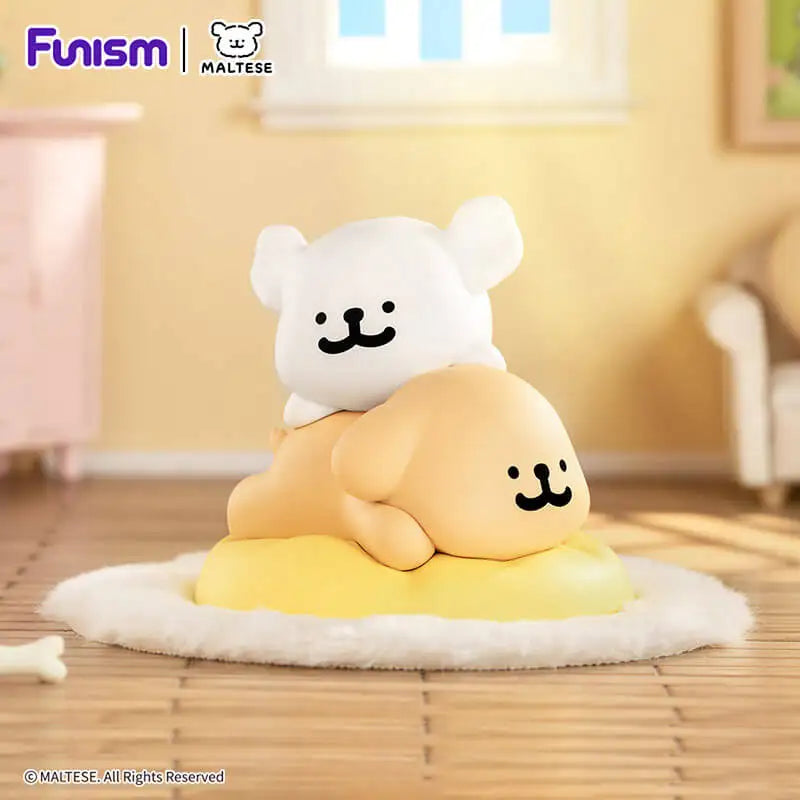 FUNISM Maltese Happy Snuggling Series Blind Box Figures