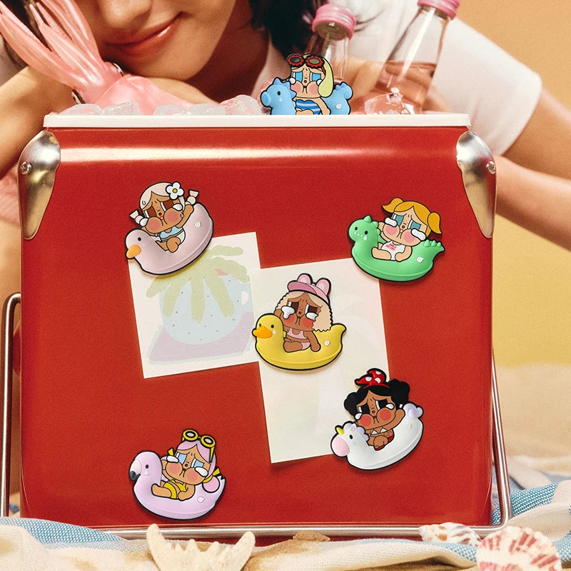 POP MART CRYBABY Vacation Mode On Series Fridge Magnet Blind Box