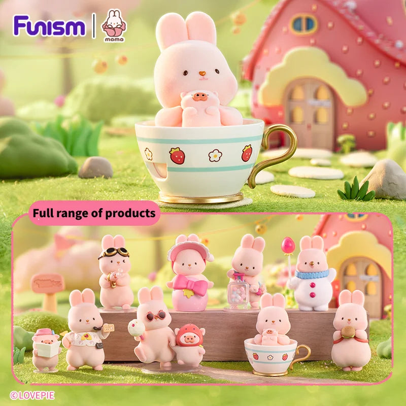 FUNISM MOMO Bunny Strawberry Town Series Blind Box Figures