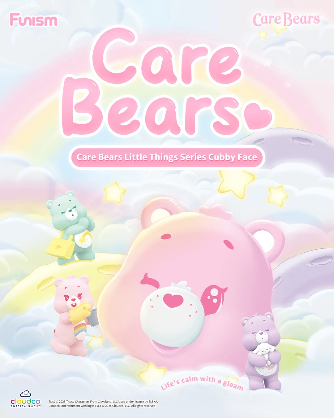 FUNISM Care Bears Little Things Series Cubby Face Blind Box Figures