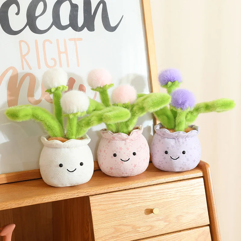 Cute Stuffed Plush Plant Toy Interesting Dandelion Plush styled product view