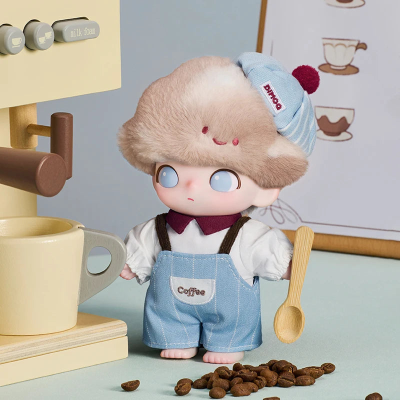 POP MART DIMOO Crush on Coffee Series Vinyl Plush Blister Pack