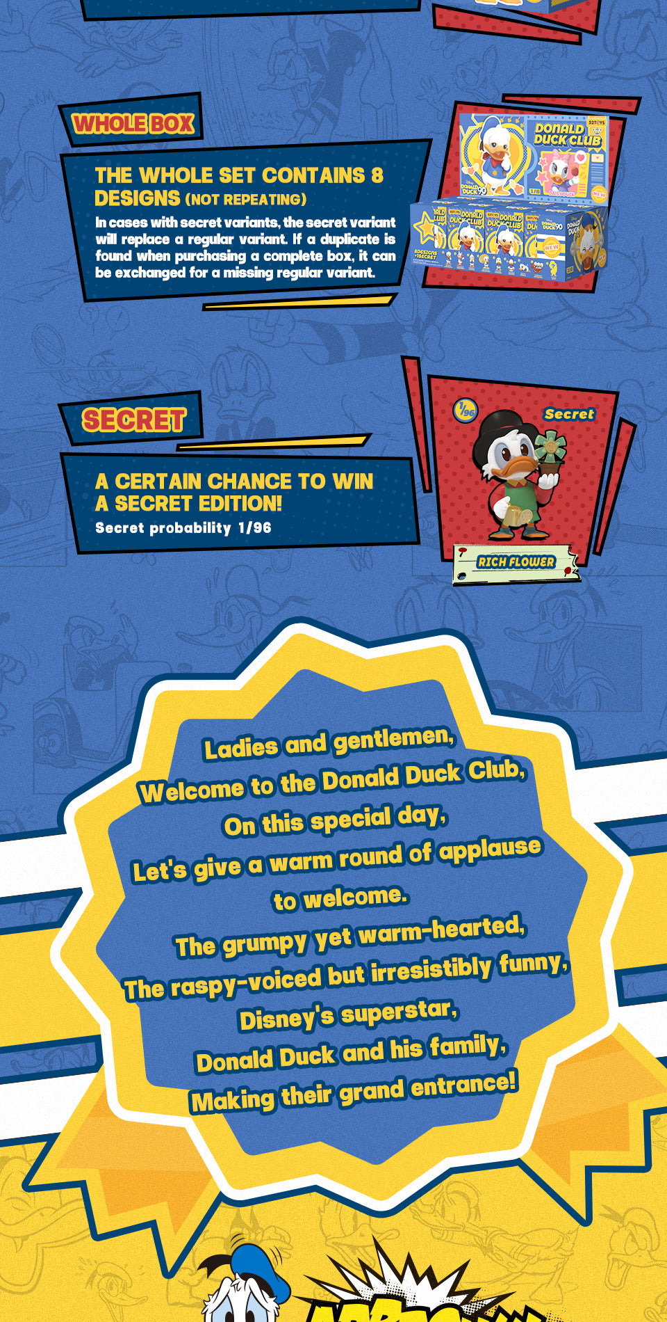 52TOYS Donald Duck Club Blind Box Figures