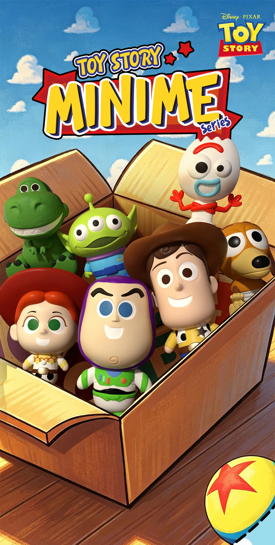 52TOYS Blind Box Toy Story Minime Series Kawaii Anime Figure box art view