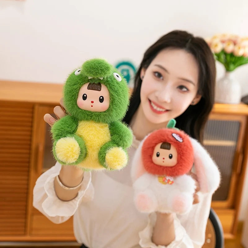 Cute Creative Animal Vinyl Face Plush Pendant Toys