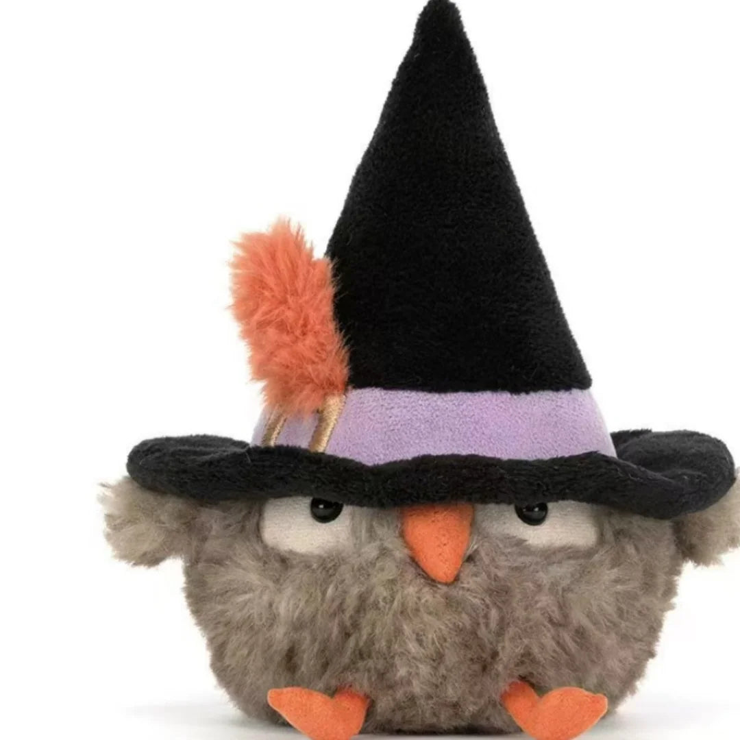 Halloween Witch Owl Plush – Cute Spooky Stuffed Toy