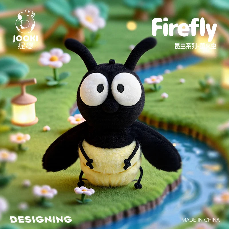 Cute Cartoon Insect Plush Toy Collection – Caterpillar, Firefly, Dragonfly, Mosquito, Cockroach