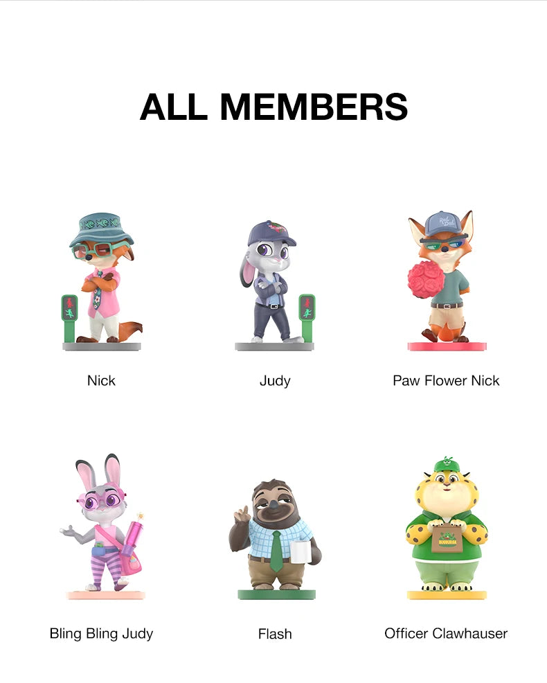 POP MART Disney Zootopia Next Adventure Series Blind Box Figures