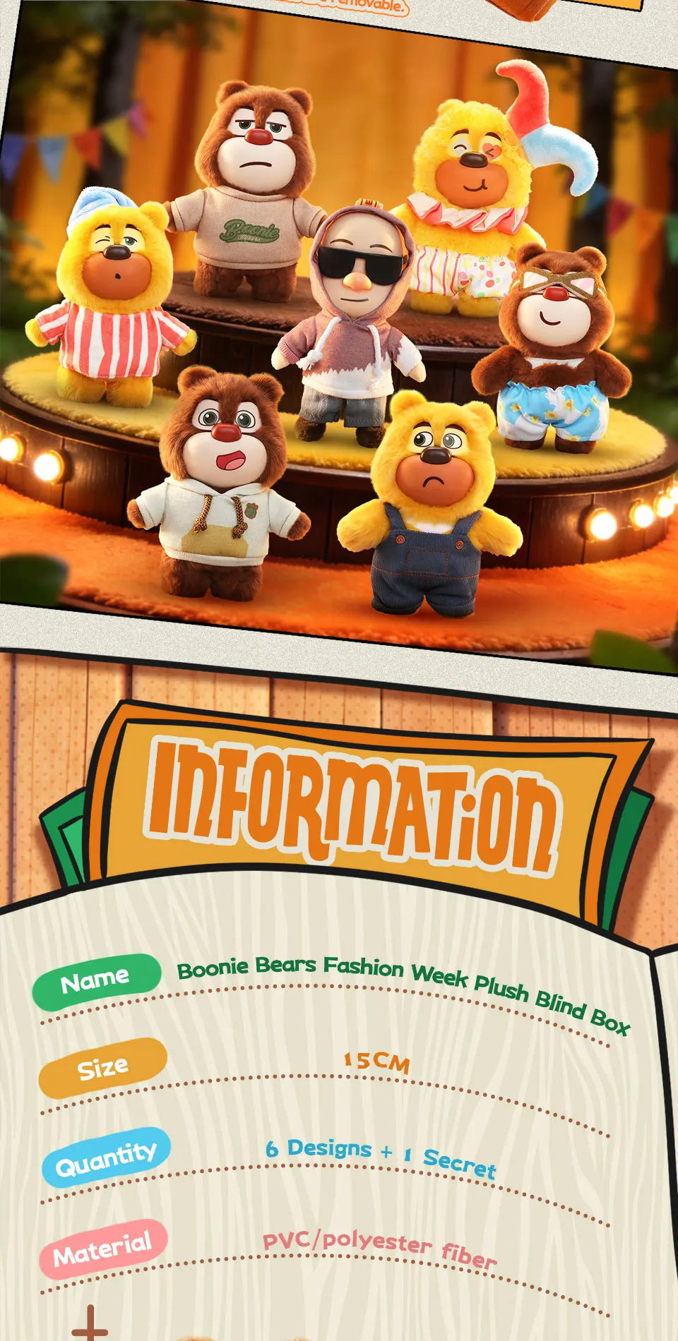 52TOYS Boonie Bears Fashion Week Plush Blind Box