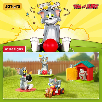 52TOYS Blind Box Tom and Jerry Poor Tom Series, cute Figures, Desktop Decoration, Collectible Toy, Anime Merch